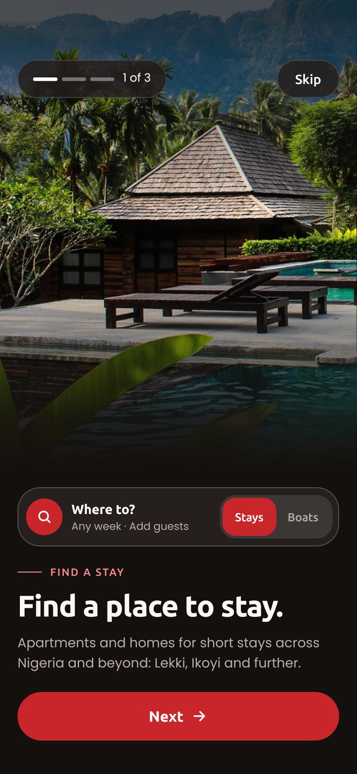 The Softbnb app: Find a place to stay